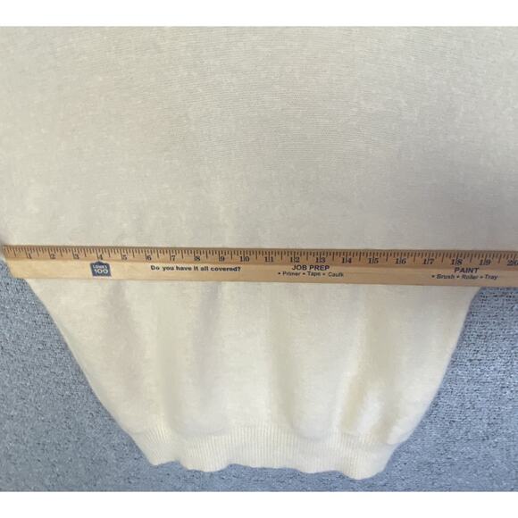 Carducci Angora Sweater Women’s Medium Cream Embellished Holiday Glam Retro ‘80s - Picture 16 of 16